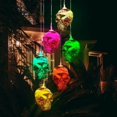 thumbnail image 3 of Solar Wind Chimes Light Outdoor Wind Wind Chime Light Chime Light LED Colour Changing Lamp Head Bone Wind Light Halloween Garden Decor Skull, 3 of 9