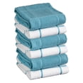 thumbnail image 2 of T-fal Solid and Check Parquet Kitchen Towel, Six Pack, Breeze, 2 of 7