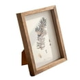 thumbnail image 4 of Nordic Photo Frame Desktop and Wall Square Wooden Picture Frame Picture Display Brown, 4 of 9