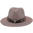 thumbnail image 1 of Sombrero de Panamá clásico, sombreros de sol de verano para mujer, hombre, sombrero de paja de playa ShuxiuWang 8390612210495, 1 of 1