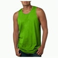 thumbnail image 3 of HCNTES Men's Workout Tank Tops Gym Cut Off Sleeveless T Shirt Bodybuilding Fitness Muscle Athletic Tank Top Shirts Tee mens tanks summer(XL,Green), 3 of 8