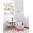 thumbnail image 5 of OrganiHaus Cestas de lavandería para bebé, color rosa, para organizar 20 x 13, cesta extra grande para mantas, cesta de almacenamiento para sala de estar, cesta de lavandería para guardería, cesta de, 5 of 5