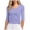 Light Purple, variant on COMVALUE Womens Cotton 3/4 Length Sleeve Shirts V Neck Fitted Tops Basic Going Out Tees Spring Trendy Clothes 2026 White Size M