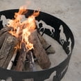 thumbnail image 7 of Blue Sky Outdoor Living 24" Round Steel Outdoor Fire Pit Log Grate, Black, 7 of 7