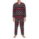 thumbnail image 3 of Fotbe red Minimalist Snowflake Pijama de Hombre con Estampado de Manga Larga, Conjunto de 2 Piezas, Ropa de Dormir Suave y Cómoda con Bolsillos-XX-Large, 3 of 7