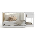 thumbnail image 4 of Graco Teddi 5-in-1 Convertible Baby Crib and Changer with Drawer, White with Driftwood, 4 of 9