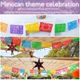 thumbnail image 2 of Mexican Party Banners Papel Picado Banner Cinco de Mayo Fiesta Party Decorations Dia De Los Muertos Decor Day of The Dead Decorations 82 ft 5 Pack, 2 of 6