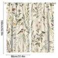 thumbnail image 3 of Retro Wildflower -Floral Nature Animal Blackout Curtains for Living Room Bedroom, Window Curtains Rod Pocket Thermal Insulated Window Drapes, 3 of 5