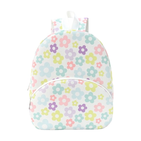 KOYPTL Mini Backpacks for Aged 3 4 5 6 7 8 9 10 Years Old,12" Flower Pattern Backpack Purse S-chool Bag Kawaii Backpack Back to College Supplies Gifts for Women