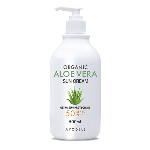 Ayodele Aloe Vera SPF50+ PA+++ Protector solar para cuerpo y rostro 16.9 oz
