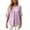 *Purple, variant on ClodeEU Women's Round Neck Pleated 3/4 Sleeve Tunic Blouse Top,Casual Loose Shirt Army Green,Women's Plus L