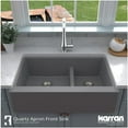 thumbnail image 6 of Karran Usa Qa-760 Quartz Qa 34" Farmhouse Double Basin Quartz Composite Kitchen Sink -, 6 of 7
