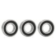 thumbnail image 2 of Rubber Sealed Ball Bearing 3Pcs Deep Groove Ball Bearing Rubber Seal Accessory Set Kit For Equipment Machine, 2 of 8