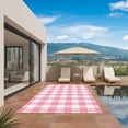 thumbnail image 2 of Pink Buffalo Check Outdoor Rug 3x5 Ft, Non Slip Washable Area Rug, Valentine's Day Modern Rustic Plaid Patio Rugs Carpet Runner, Large Floor Mat for Indoor/Outdoor Deck Porch Camping, 2 of 8