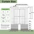 thumbnail image 6 of OVZME Bethany Faux Linen White Curtains 84 Inches Long 2 Panels Set, Solid Soft Airy Light Filtering Slub Textured Farmhouse Window Treatments with Rod Pocket for Living Room Bedroom, 40Wx84L Inch, 6 of 9