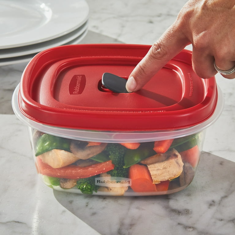 2 Rubbermaid Easy Find Lid Square 9-Cup 2.1 L Food Storage Container USA  NICE