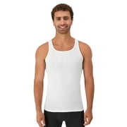 Hanes Mens Tank Tops Undershirt, Moisture-Wicking, Cotton Ribbed Tanks, White or Black/Grey Multipacks