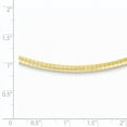 thumbnail image 2 of 14K Yellow Gold 3mm Lightweight Omega Necklace 16 Inch, 2 of 6