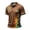 Brown, variant on Men's 250 Anniversary USA LGBTQ Pride Collared Shirt, We The People Means Everyone Rainbow Star Print Short Sleeve Casual Tops