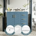 thumbnail image 2 of Harper & Bright Designs 36" Bathroom Vanity with Sink, Bathroom storage Cabinet with Drwers and Soft Closing Doors, Indigo, 2 of 15