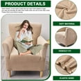 thumbnail image 2 of AIGIA Stretch Chair Covers with Arms Printed Accent Chair Cover 1 Piece Armchair Covers Chair Slipcovers for Living Room, 2 of 5