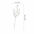 thumbnail image 2 of Faux Crystal Christmas Tree Decoration, White Insert Stem with Shell Pearl Accent for Winter Holiday Party Display, 2 of 6