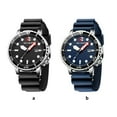 thumbnail image 3 of Men Watch Chic Solid Color Multifunctional Waterproof Stainless Steel Man Wristwatch Fashion Accessory Time Reminding Device black, 3 of 6