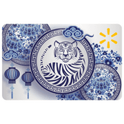 Blue Silver CNY Tiger Walmart eGift Card
