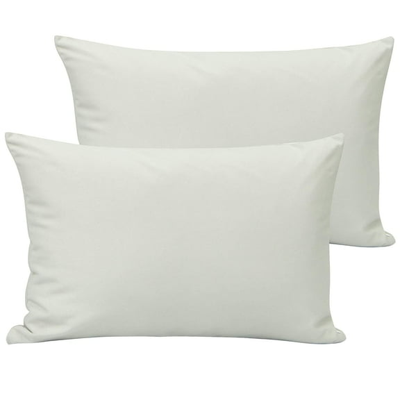 2 Pack 100% Brushed Microfiber 14x20 Toddler Pillowcases. Super Soft Travel Kids Nursery Pillow Cases with Envelope Closure. 14"x20" Fits Pillows Sized 12"x16" 13"x18" 14"x19". Light Grey