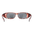 thumbnail image 4 of Polarized Super Wide Oversized 63mm Rectangular Fit Over Plastic Sunglasses Dark Red - Black, 4 of 4