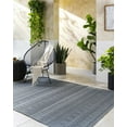 thumbnail image 4 of Hauteloom Brayan Living Room, Bedroom Patio Outdoor Area Rug - Bohemian, Transitional - Gray, Lunar Green - 5'3" x 7', 4 of 6
