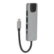 thumbnail image 3 of Hub USB C 5 en 1 USB3.0 87W PD Carga rápida Gigabit Ethernet USB C a interfaz multimedia de alta definición Adaptador USB C, 3 of 10