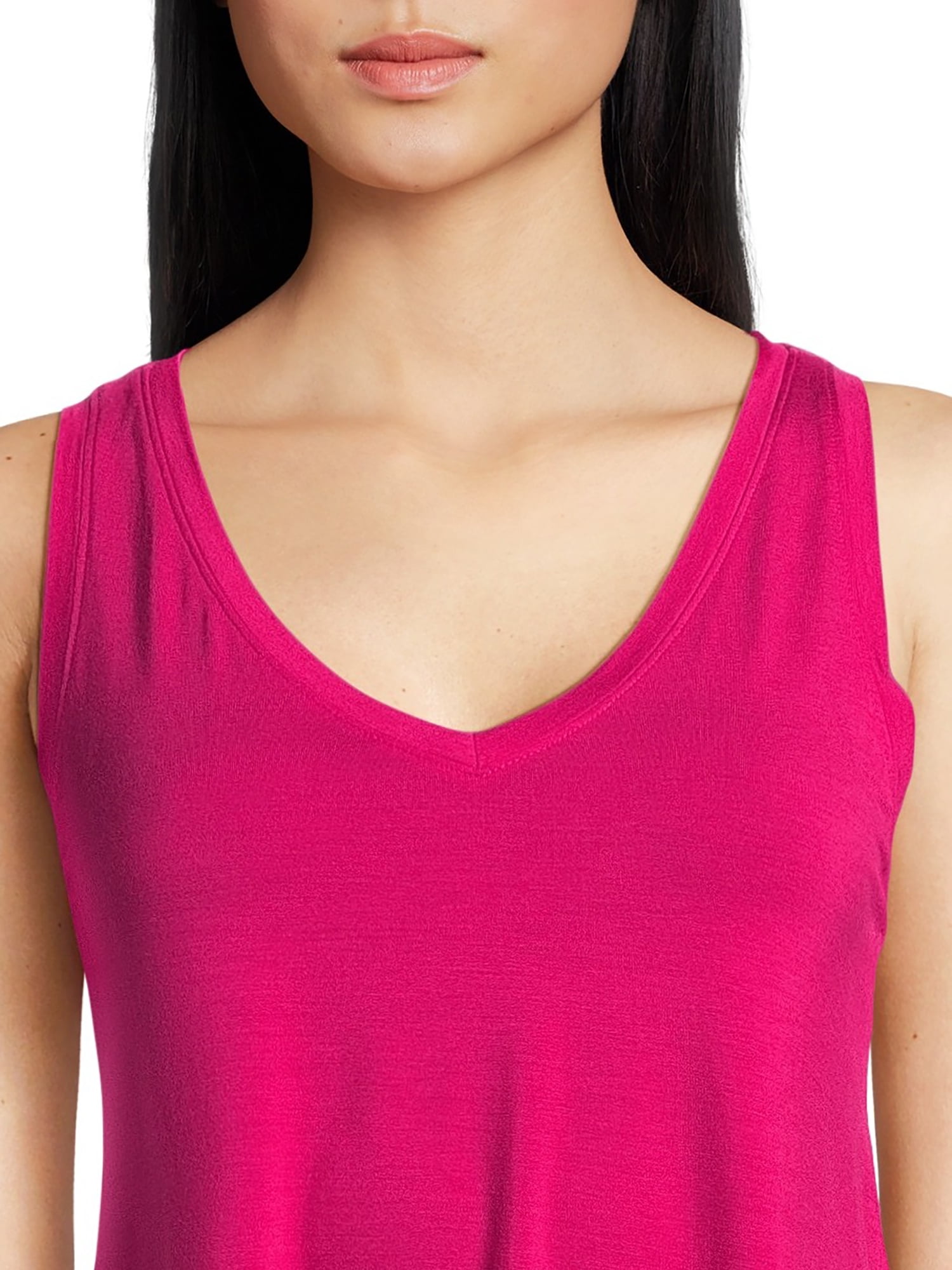 Time and Tru Women's Hi-Low Tank Top, Sizes S-XXXL