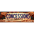 thumbnail image 4 of Blue Fabric Concessions Banner with Leather Glove Elements Party Decoration Backdrop for Carnival Events Festival Stalls Popcorn Stands and Fair Booths, 4 of 7