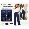thumbnail image 2 of TEMOFON Womens Cargo Sweatpants Wide Leg Baggy Loose Elastic Drawstring Pants Casual Athletic Joggers with 4 Pockets, 2 of 11