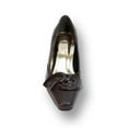 thumbnail image 2 of Lori Women Wide Width Leather Dress Pump BROWN 8.5, 2 of 6