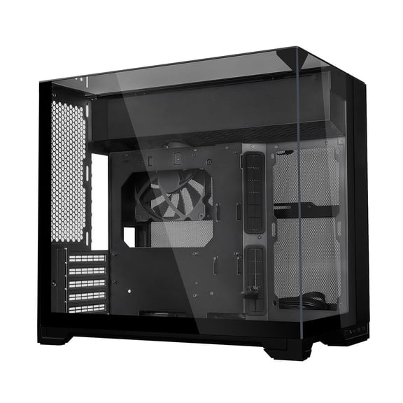 Lian Li O11VMX O11 Vision-M ATX Mid-Tower PC Case with Triple Tempered Glass - Black