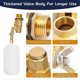 thumbnail image 5 of 2 Pack Water Float Valve 1/2 Inch, Brass Float Ball Float With Adjustable Arm, Automatic Fill And C, 5 of 5