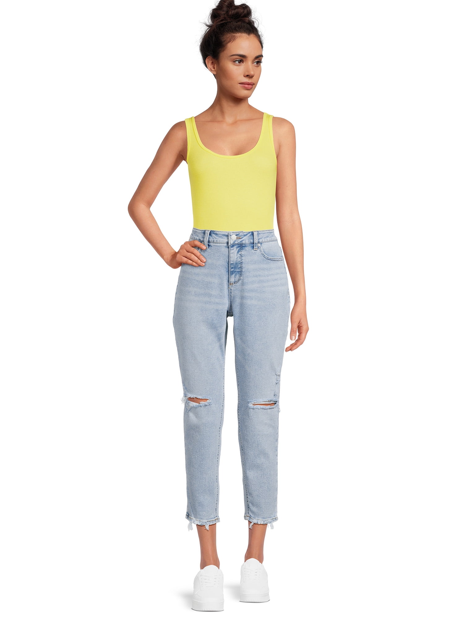 Walmart on sale mom jeans