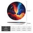 thumbnail image 2 of Honeii Wolf Print Elegant Bone China Decorative Plate, Porcelain Plate,Art Crafts,Ceramic Ornaments for Home Office Wall Decor-10in, 2 of 6