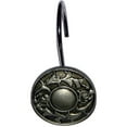 thumbnail image 1 of Crochets de Rideau de Douche en Résine Argent "Regency", Lot de 12, 1 of 1