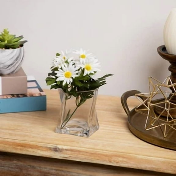 Northlight 4.25" Dual Purpose Twisted Transparent Glass Tea Light Candle Holder