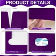 thumbnail image 3 of Carpeta Yeaqee, papel laminado brillante, 2 compartimentos, 100 unidades, color morado, 3 of 5
