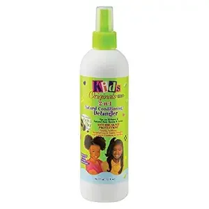 Originals by Africa's Best Kids 2-n-1 Natural Conditioning Detangler, 12oz Bottle, Formulated with Extra Virgin Olive Oil, For Natural, Texturized, or Relaxed Hair