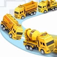thumbnail image 7 of 4 Pack Pull Back Cars, Friction Powered Toy Vehicles Construction Set - Dump Truck Crane for Toddlers Boys Girls Gift, 7 of 7