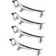 thumbnail image 1 of Soporte para palillos, 4 piezas, de aleación de zinc, soporte para palillos, para cuchara, tenedor, cuchillo, vajilla, cepillo para polvo para decoración de mesa del hogar, cocina (Dachshund), 1 of 3