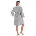 thumbnail image 2 of EFINNY Women's Flannel Robes Soft Warm Plush Nightgowns Spa Bathrobe Lacework Sleepwear Ladies Knee Length Bath Gown, 2 of 6