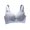 Blue, variant on IROINNID Women's Push-Up Bras Solid Lace Comfortable Breathable Anti-Exhaust Base Non-Steel Ring Non-Magnetic Buckle Beauty Back Underwear