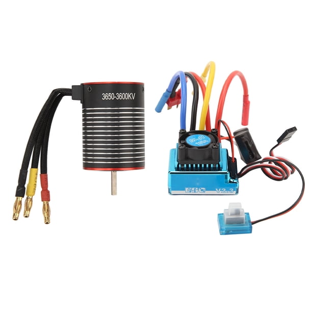 Motor RC sin Escobillas 120A ESC Set Alta Torsión 3650 Motor sin Escobillas 120A ESC Combo Set RC Car Accesorio ANGGREK Otros