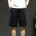 thumbnail image 4 of Men's Shorts, Summer Cargo Shorts for Men, ZHUGeLI Men Casual Fashion Multiple Pockets Half Shorts Pants Sports Elastic Mid-waist Shorts, 4 of 7